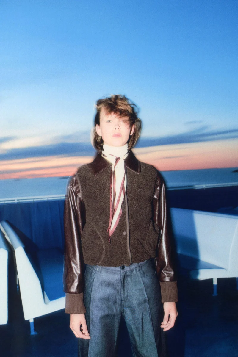 اتش اند ام جيليه من نسيج تيدي